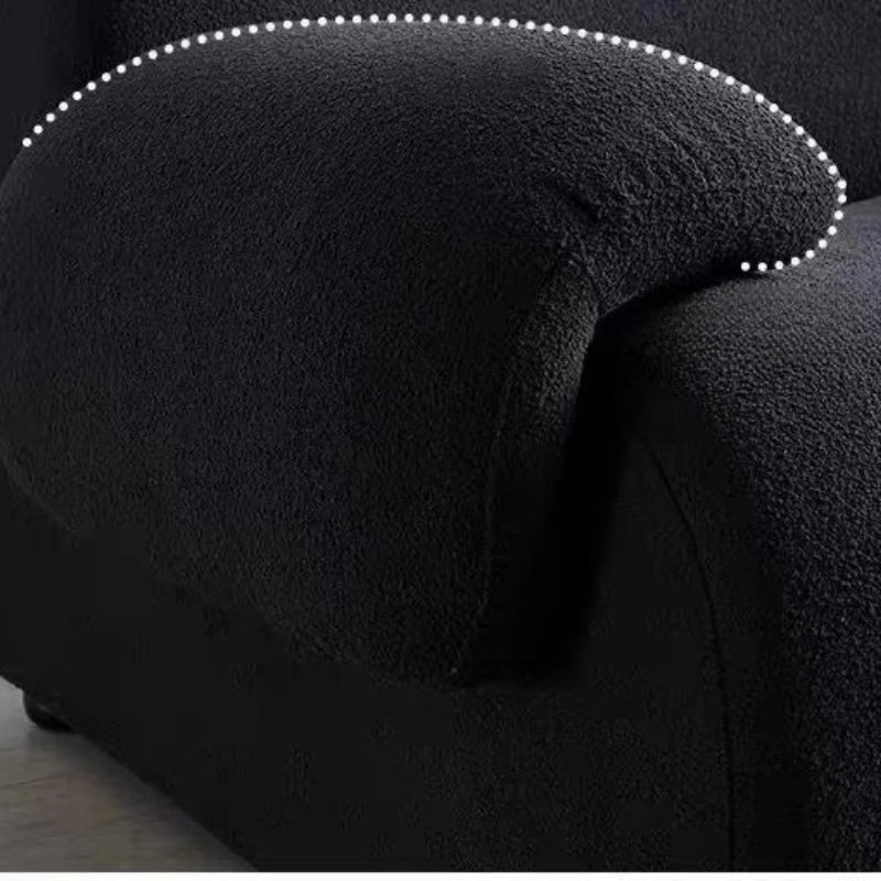 Velvet Modular Sofa — Minimalist Modern Living Room Sofa With Flexible Configuration — Ivory | KIMLUD