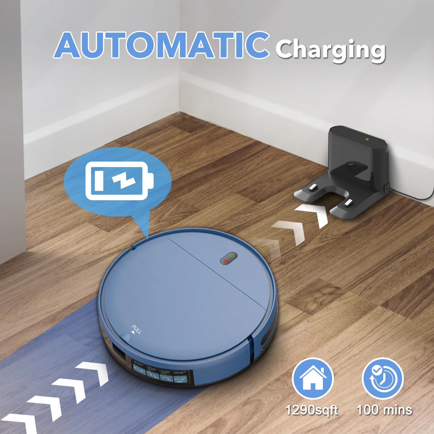 2021 GOOVI Smart Robot Vacuum Cleaner Automatic Sweeping And Mopping Cleaning Vacuum Cleaner Robot