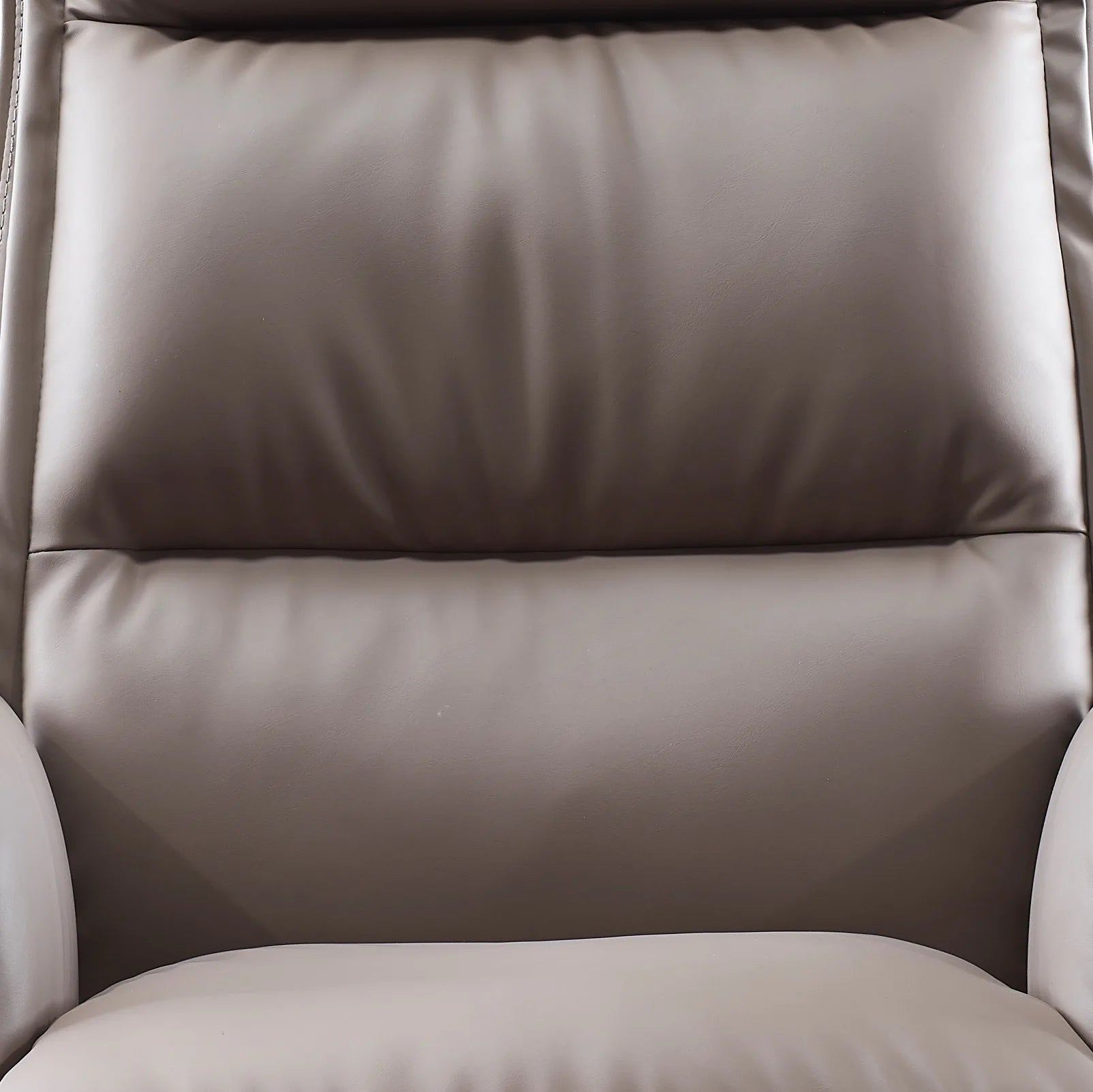 Leather-Textured Chair Home Boss — Warm Taupe | KIMLUD