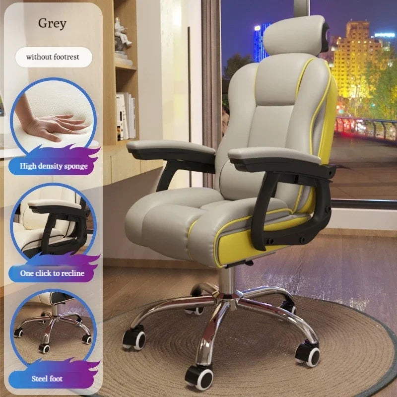 z for China factory wholesale high back swivel office chair pu leather armchair height adjustable office chair with footrest