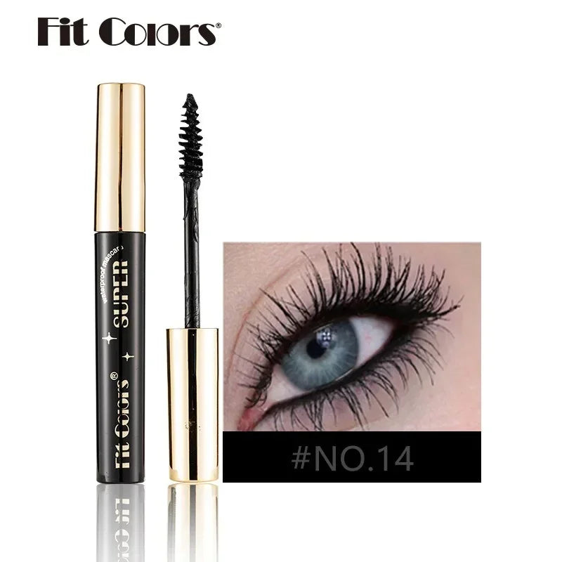 Colored Mascara Makeup 4D Silky Natural Long Eyelashes Mascara Waterproof Long-lasting Extension Thick Lasting Curling Mascara