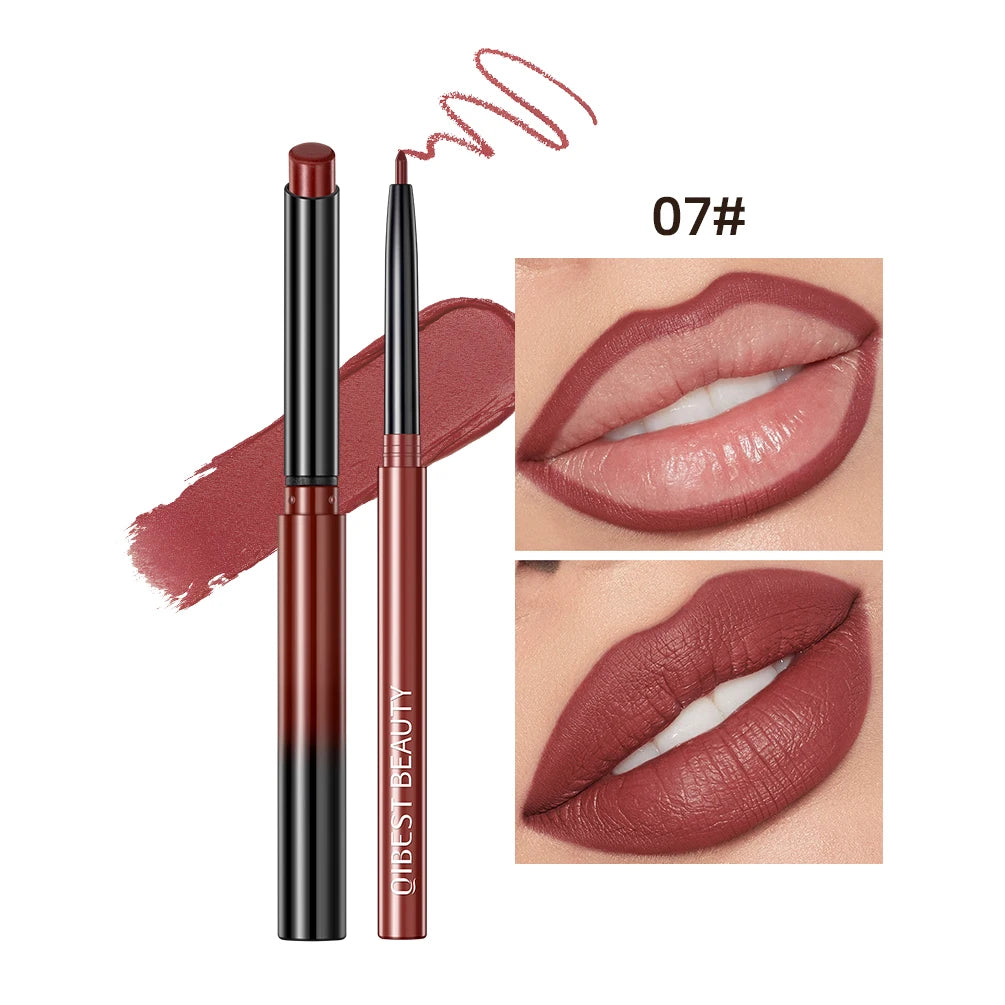 Matte Nude Lipstick Pen Set Lip Liner — Nude Pink | KIMLUD