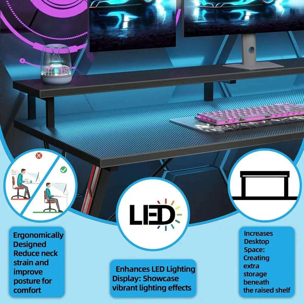40-ergonomic-carbon-fiber-gaming-desk-with-led-power-outlets-and-monitor-stand-for-pc-workstation-or-bedroomkimludkimlud-35573181