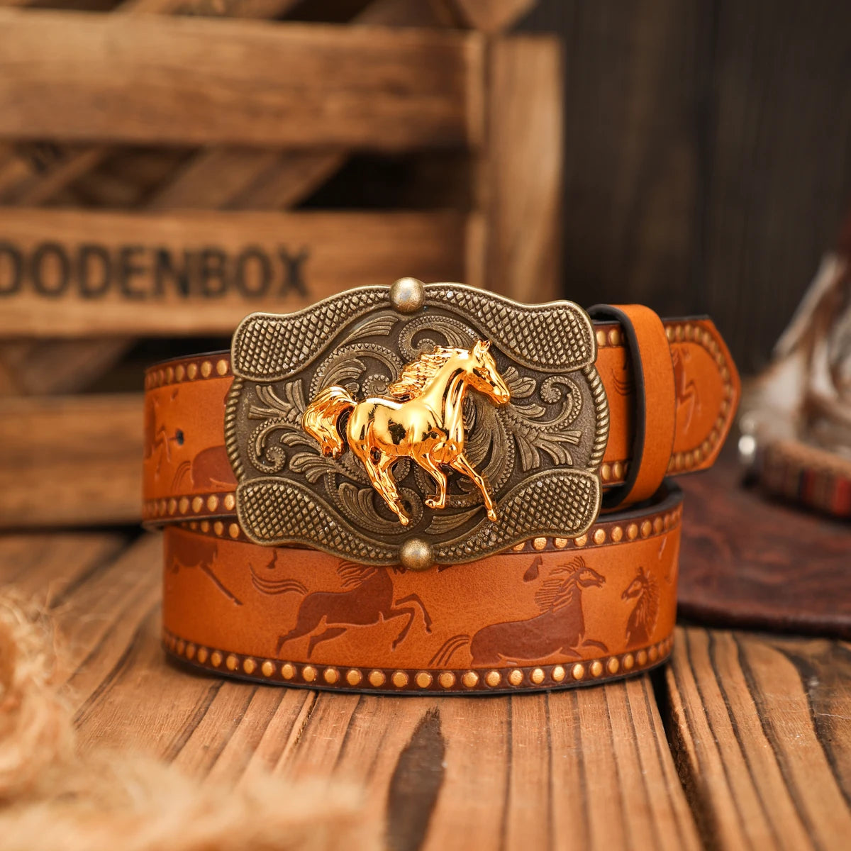 Belts – Casual Retro Belt – PU – Brown | KIMLUD