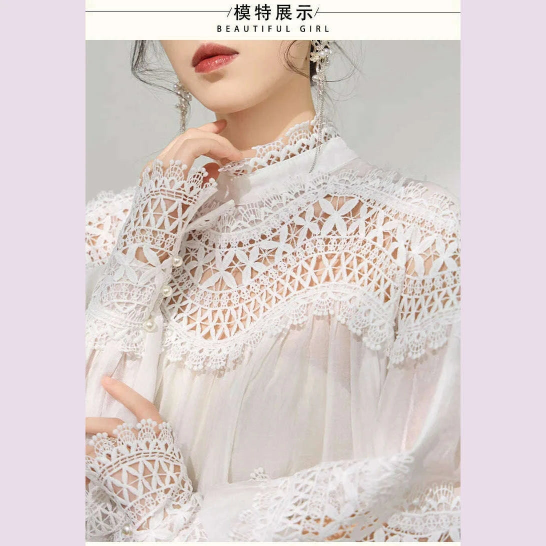 light-luxury-hollow-print-stand-up-collar-lantern-sleeve-shirt-women-french-temperament-fashion-lace-splicing-loose-casual-shirtkimlud-womens-fashion-34622174