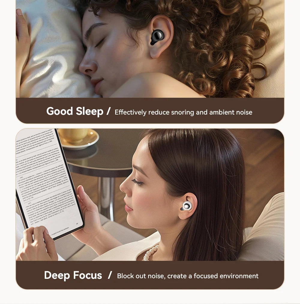 Silicone Sleep Ear Plugs Noise Cancelling Soft Comfort Fit For Sleep Work Travel — White | KIMLUD