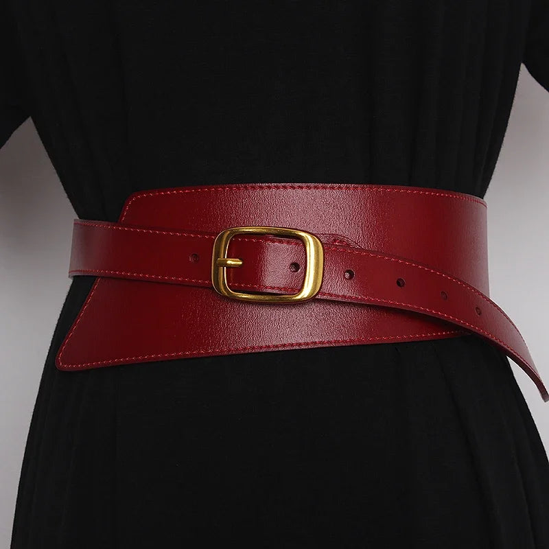 Belt – Wide Leather Belt – Cowskin | KIMLUD