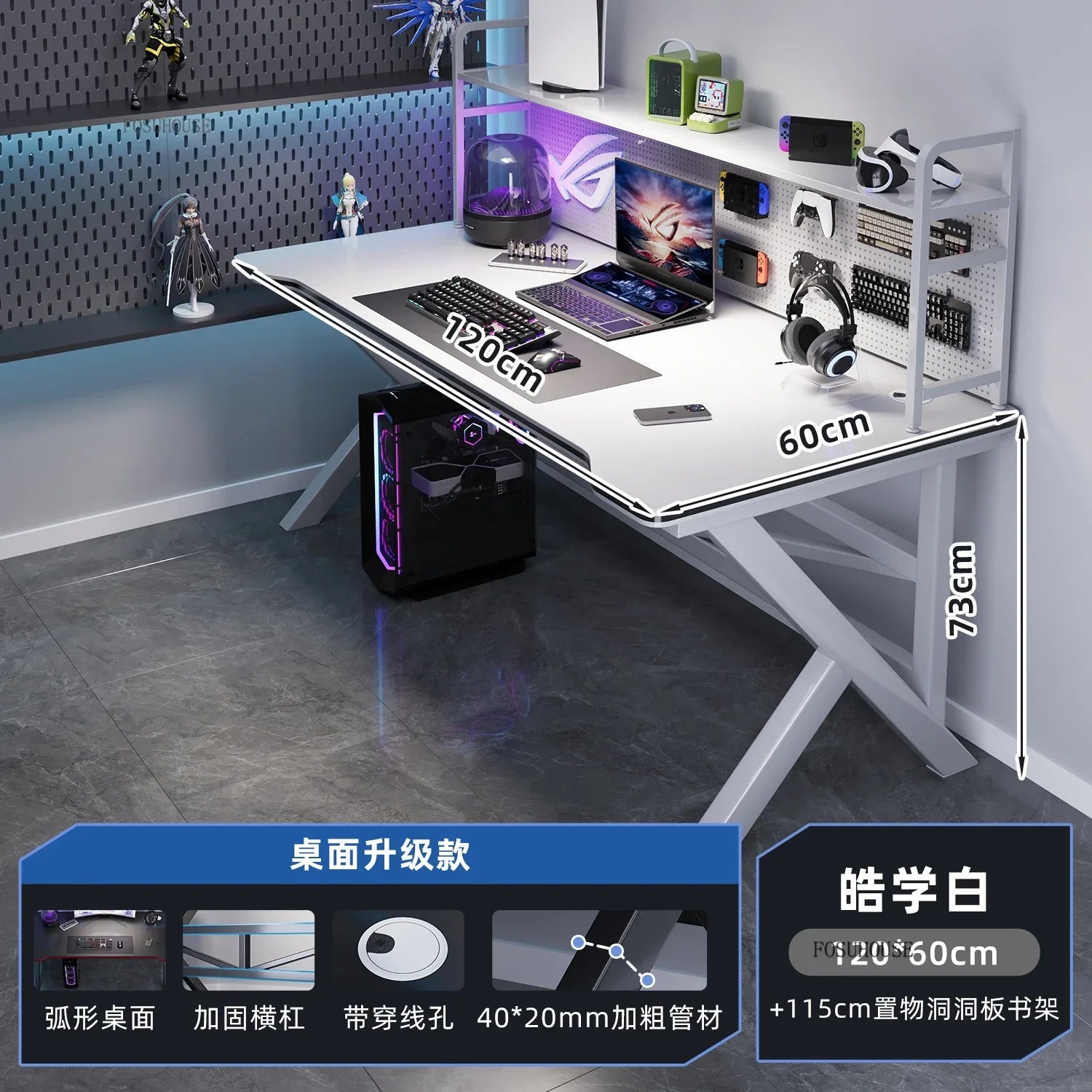 Modern Wooden Computer Desk L-Shaped — Black | KIMLUD