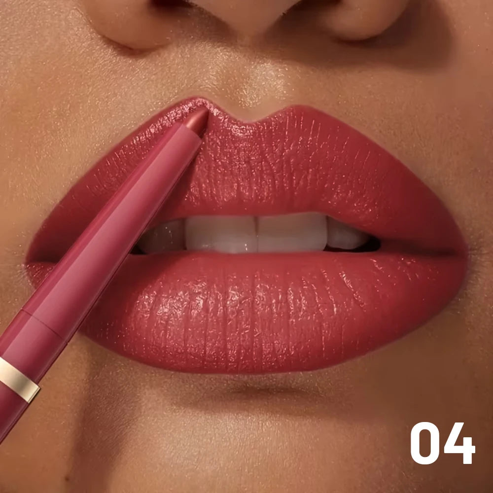 Waterproof Matte Lip Liner Pencil Retractable — Nude Matte | KIMLUD