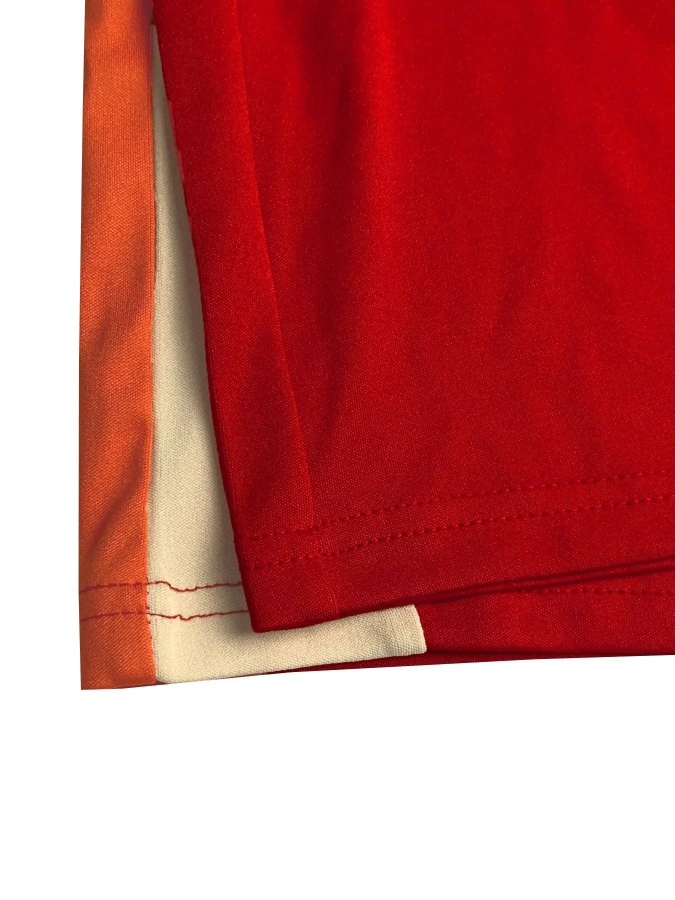 Knit Striped Splicing Two-Piece Sports Set Cream And Burnt-Orange Stripe Panels — Black | KIMLUD
