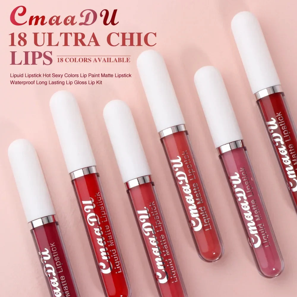 Velvet Liquid Lipstick - Waterproof Matte - Liquid Lipstick - Brown Nude | KIMLUD