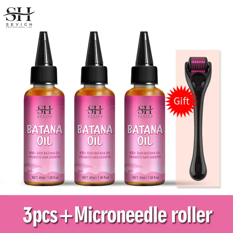 Batana Oil Hair Growth Treatment Set For Traction Alopecia And Breakage Prevention Hair Mask — Pink | KIMLUD