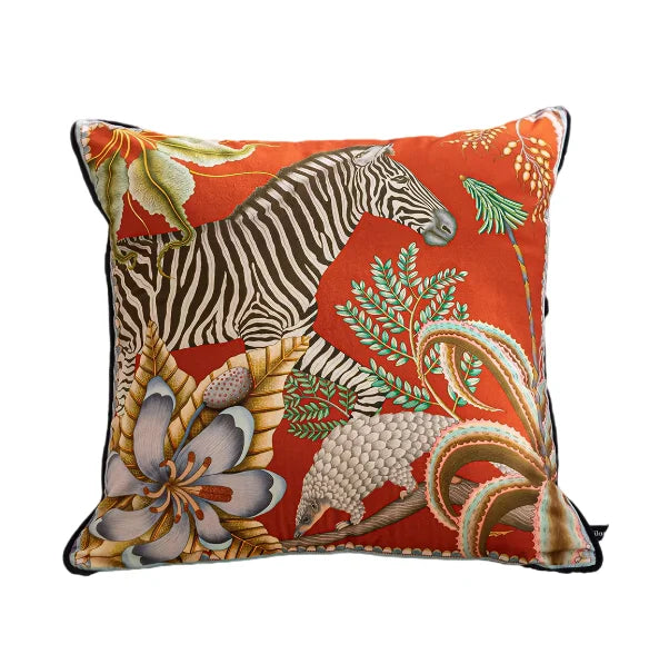 Vintage Floral Velvet Throw Pillow Covers Home Art Deco Pillowcase Square Pillow Case Cushion Cover for Bed Sofa Living Room Car