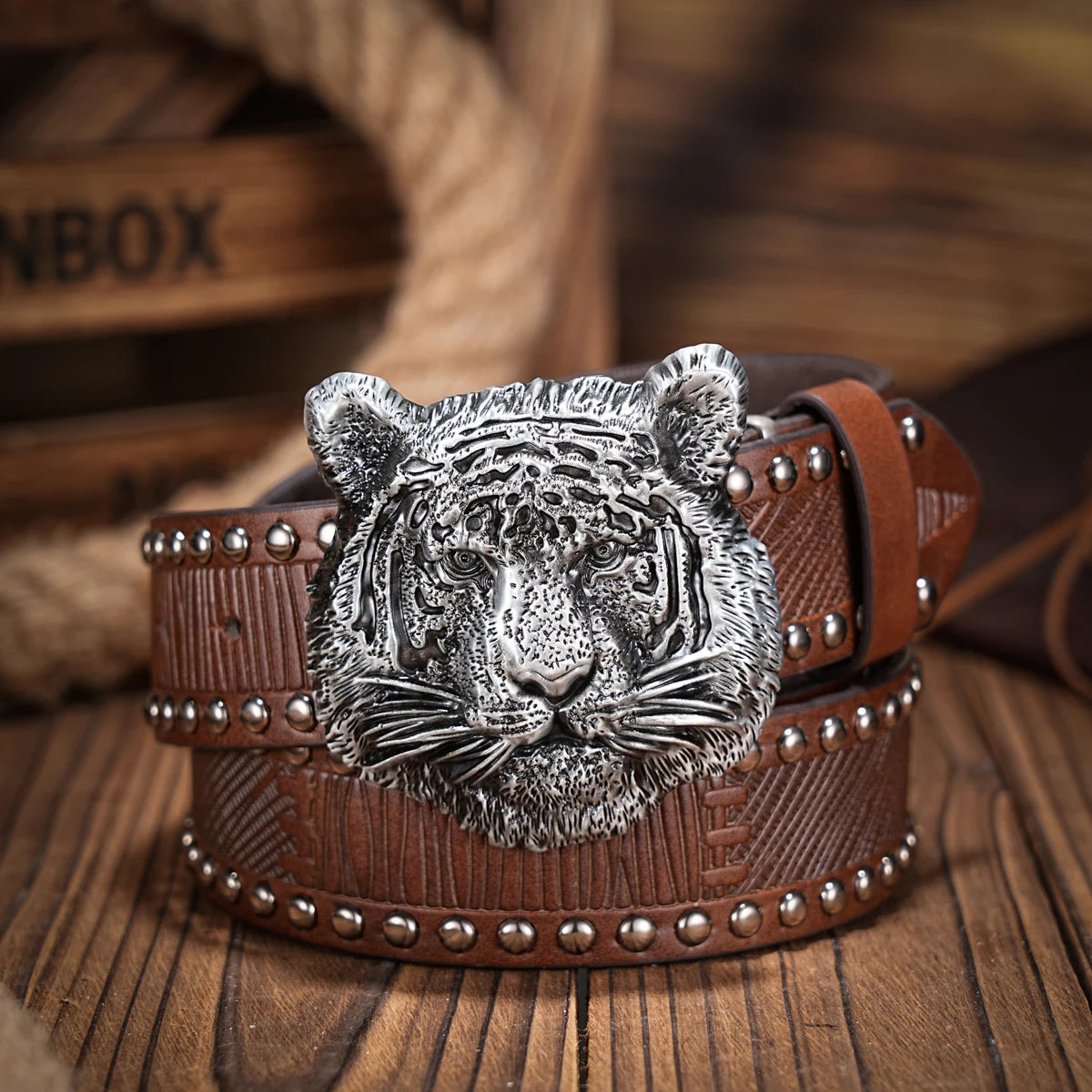 Belt – Retro Western Style – PU – Metal Buckle – Unisex | KIMLUD