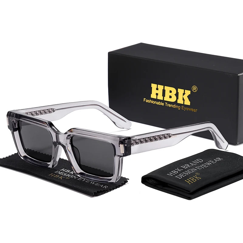 Punk Vintage Square Sunglasses Small Frame — Black | KIMLUD
