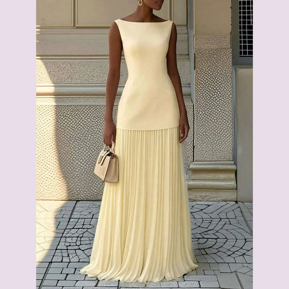 women-elegant-solid-splice-pleated-skirts-set-sexy-slash-neck-sleeveless-tank-boho-dress-summer-hollow-slim-maxi-skirtskimlud-womens-fashion-34618192