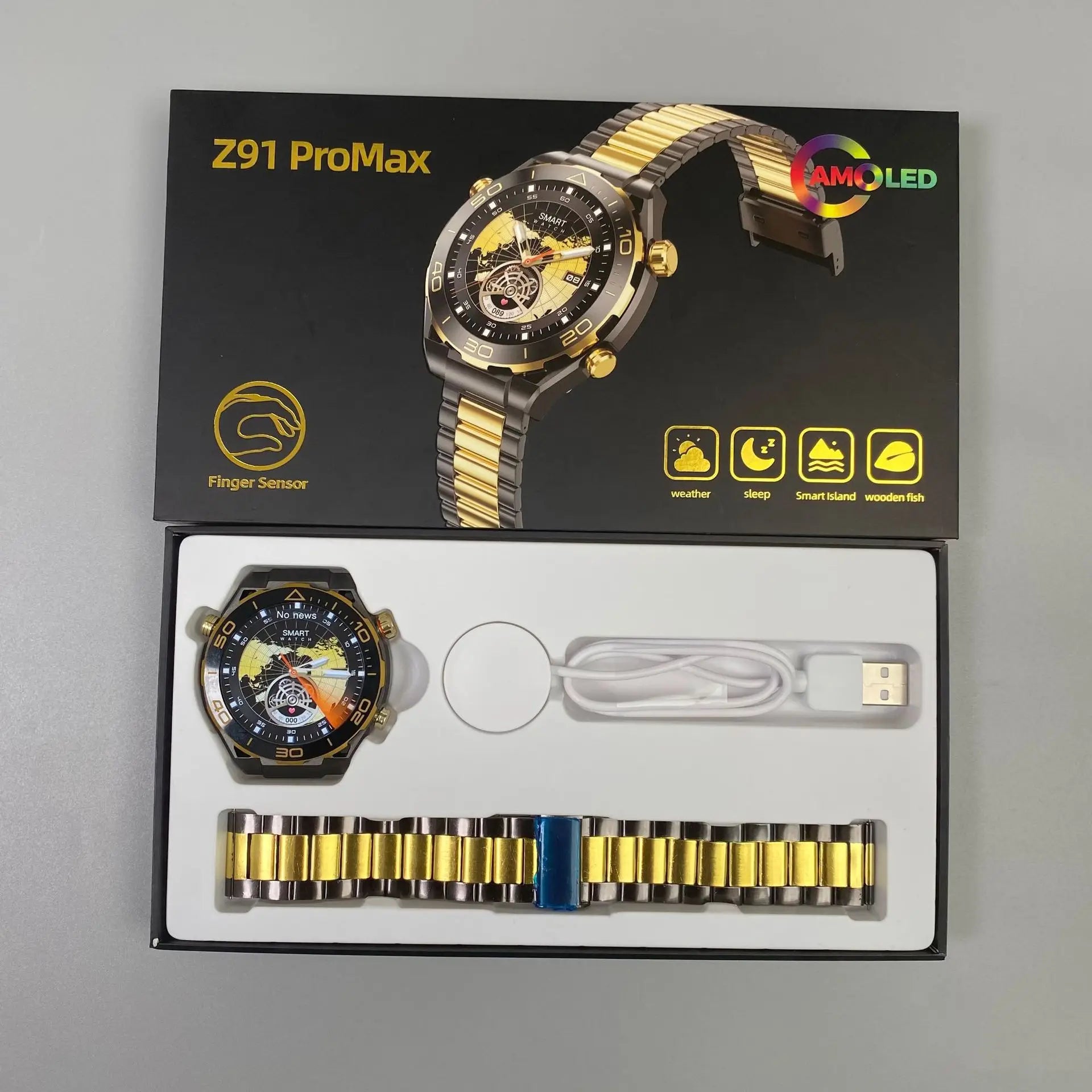 New Z91PROMAX smartwatch, Bluetooth call, heart rate, blood pressure, sleep monitoring information to remind exercise