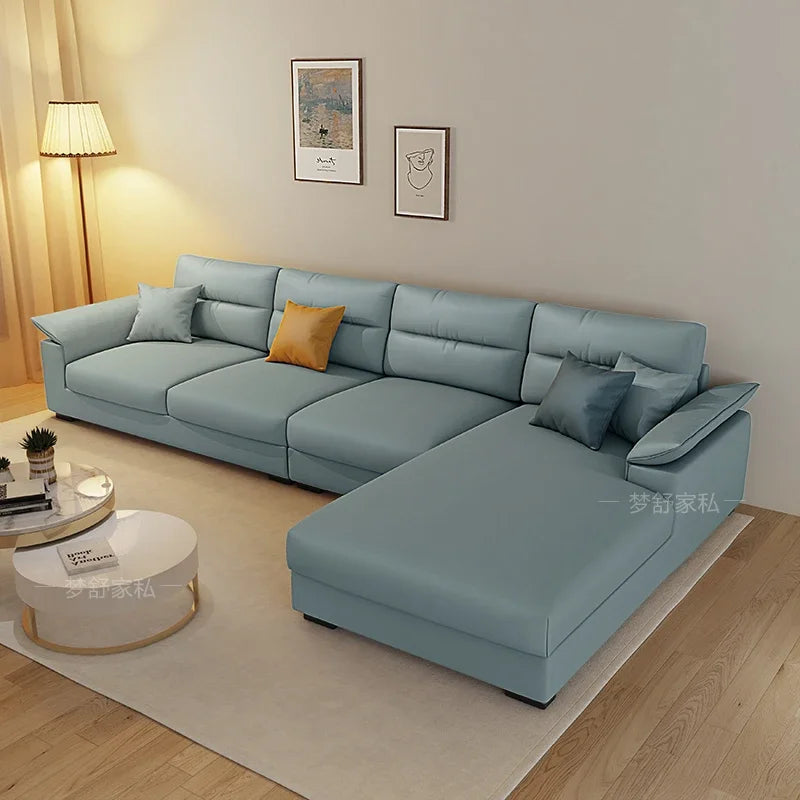 Nordic Waterproof Lounger Sofa Modern Minimalist — Ivory | KIMLUD