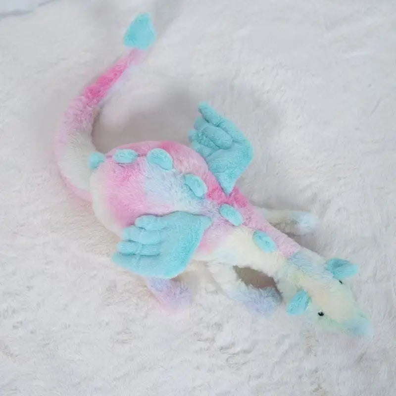 Fluffy Plush Bird Toy With Soft Furry Coat — Blue | KIMLUD