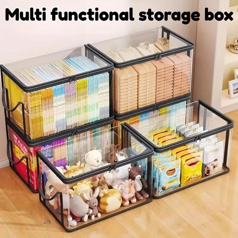 Transparent Heavy-Duty Storage Box — Clear | KIMLUD