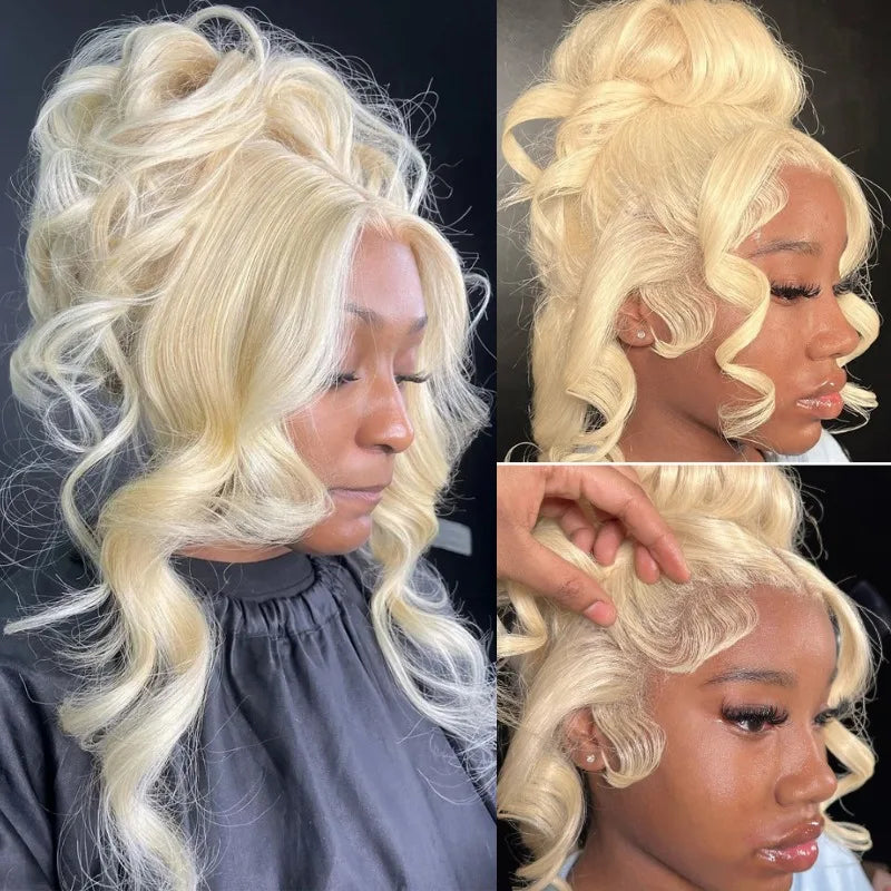 360 Lace Frontal Wig Body Wave — 613 Blonde | KIMLUD