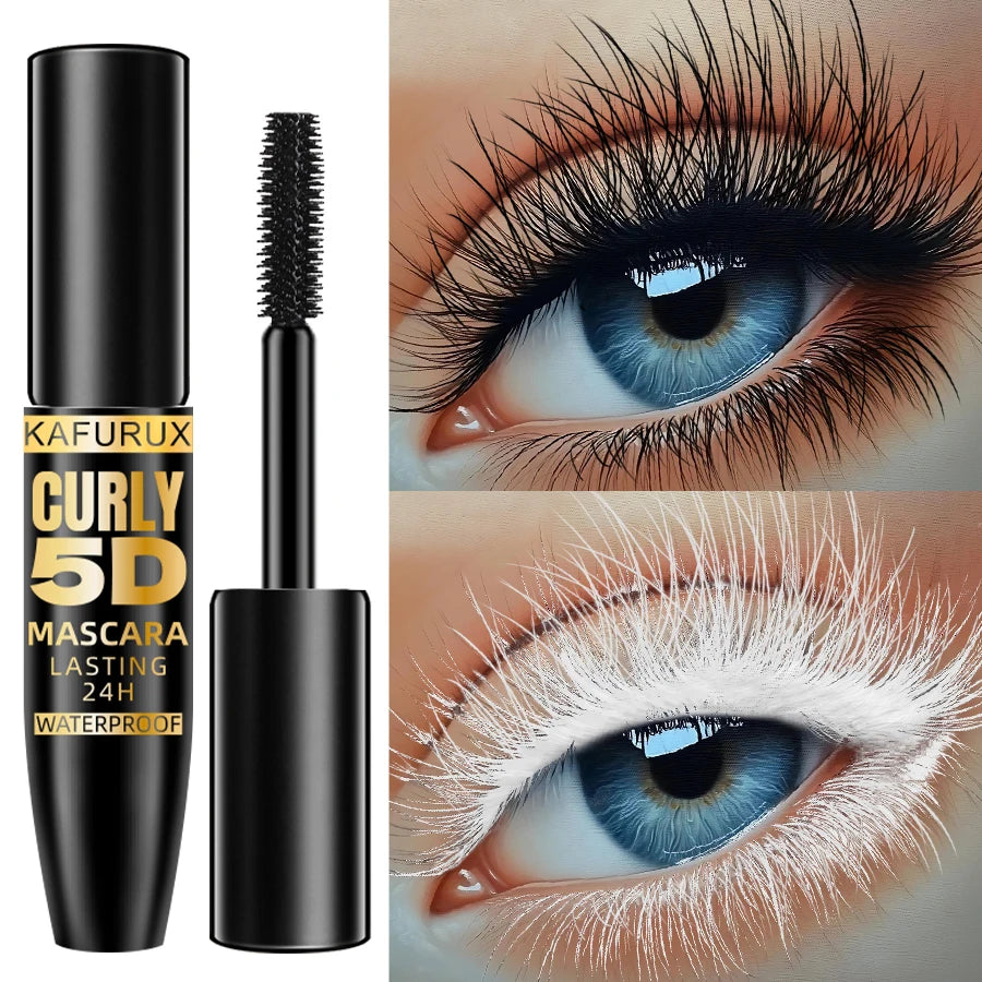 Silk 5D Mascara Waterproof Lengthened Curled Lashes Long Wearing Formula — Black | KIMLUD