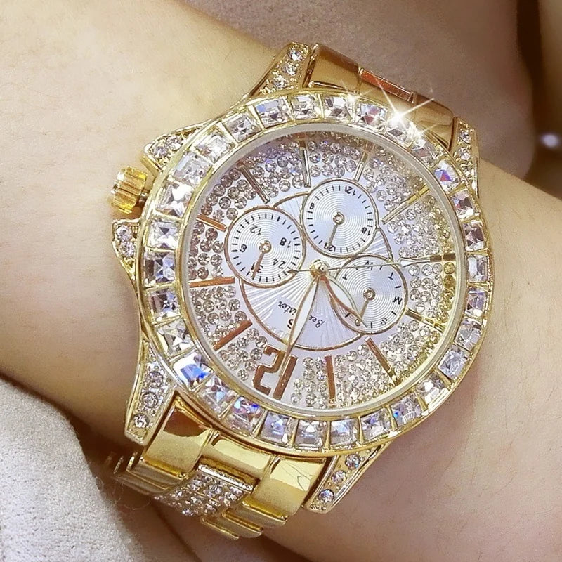New Women Watch Quartz Diamond Luxury Watch Fashion Top Brand Wristwatch Fashion Watch Ladies Crystal Wristwatches