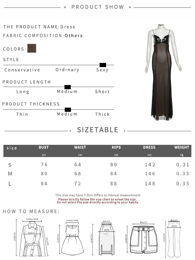 Polyester Patchwork Maxi Dress Backless Spaghetti Strap — Multi | KIMLUD