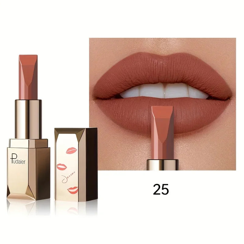 Long Lasting Matte Velvet Lipstick, Waterproof Sweat Resistant Formula, Silky Smooth Lip Color for Everyday & Valentine's Gift