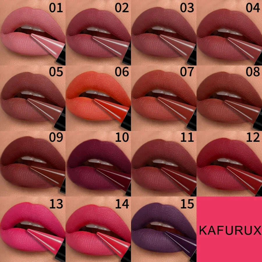 15-colors-sexy-red-lipstick-pen-waterproof-matte-contour-tint-lipstick-long-lasting-lip-glaze-brown-lipliner-pencil-lip-makeupkimludkimlud-35568631