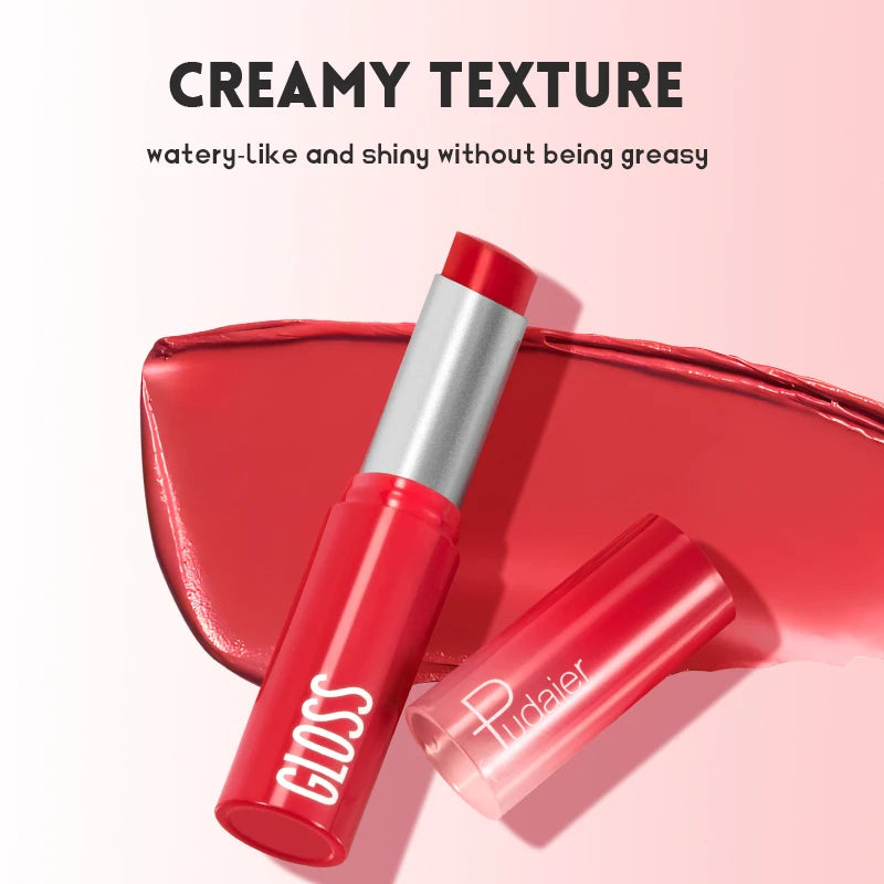 Watery Mirror Lip Gloss Dewy Glass-Sheen With Subtle Aquatic Glow — Soft Rose Pink | KIMLUD