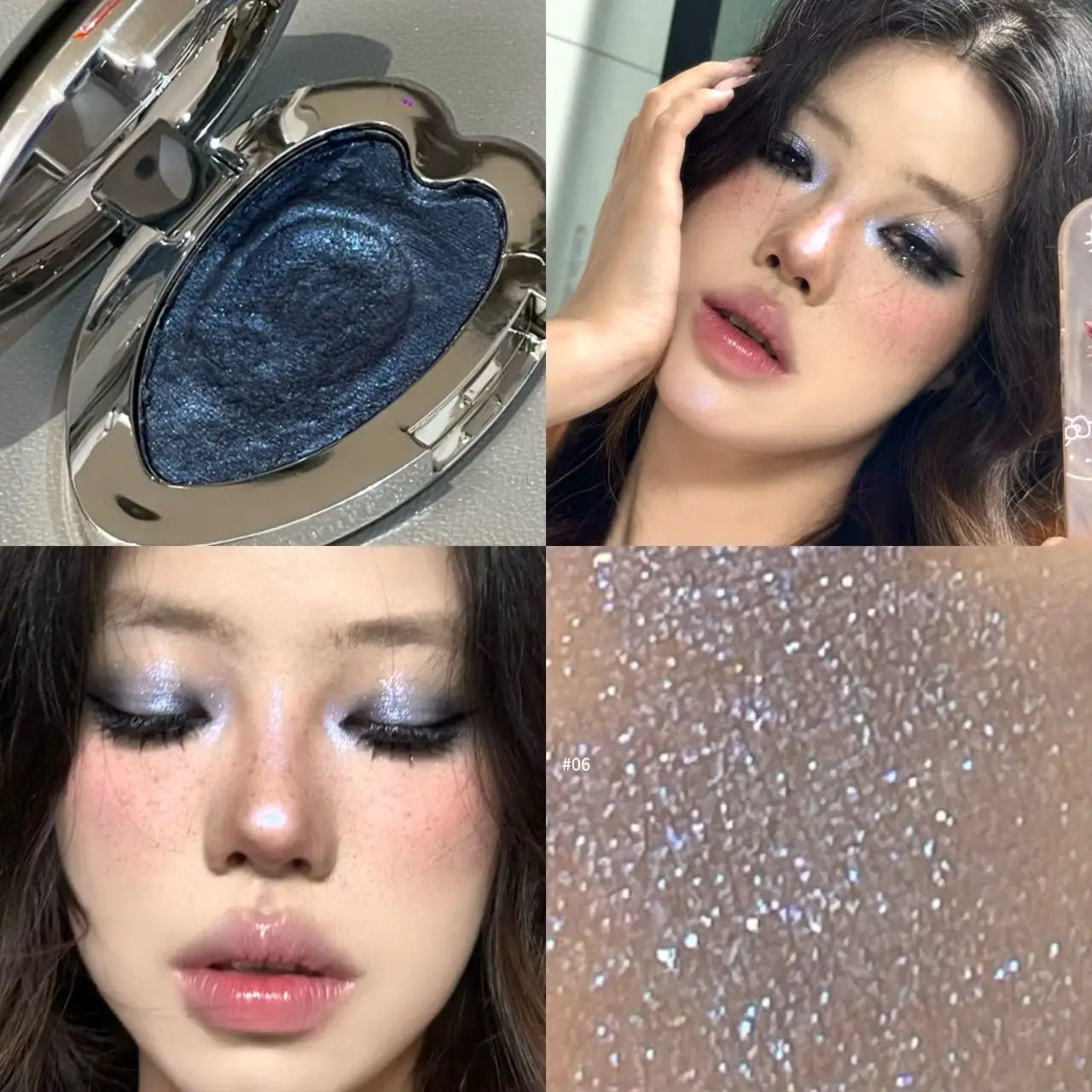 Eyeshadow Palette – Waterproof – Pearlescent Blue Metallic | KIMLUD