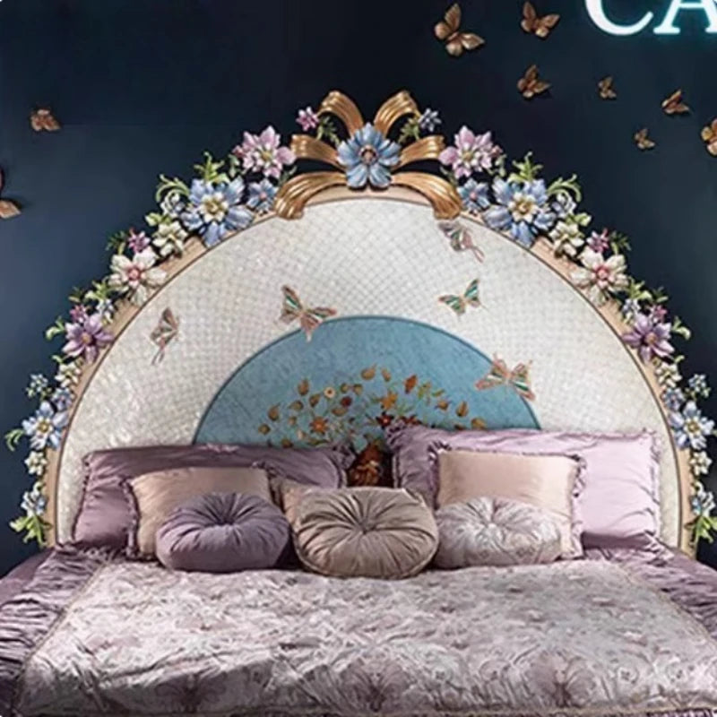 French Luxury Double Bed Romantic Aesthetics Comfortable Adult High Quality Bed Designer Queen Bedroom Beliche Hotel Furniture