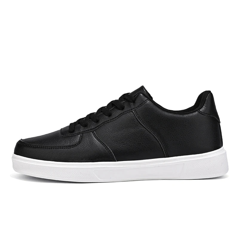 Leather Men White Sneakers Classics Breathable Comfort Casual Shoes Men Fashion Outdoor Running Shoes Couple Footwear Size 36-47