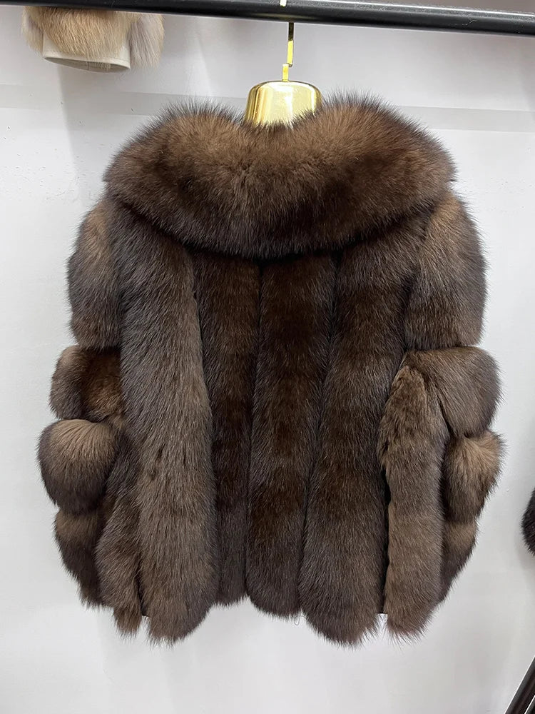 Fox Fur Coat – Luxury Mid-Length – Fox Fur | KIMLUD