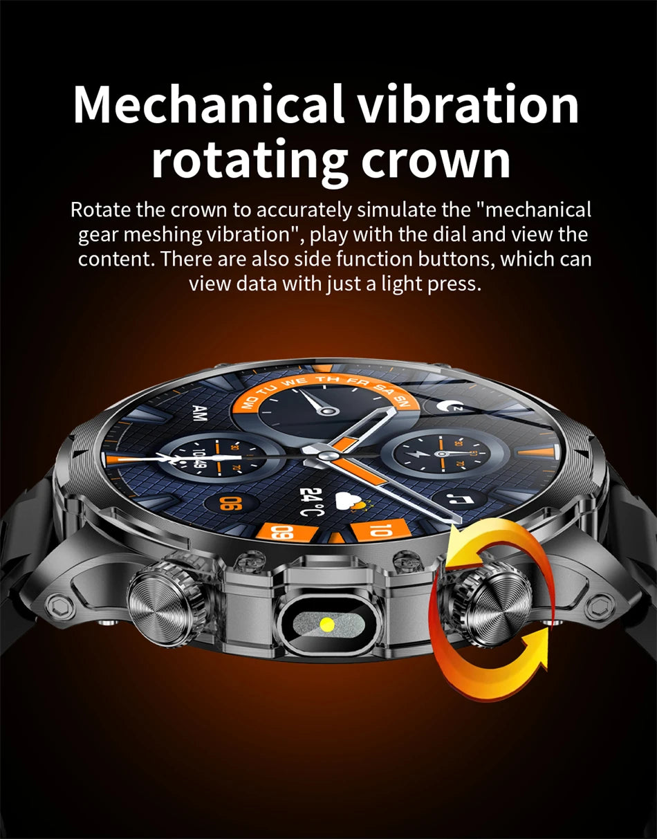 2025 New Men Outdoor Sport Smart Watch 1.9" HD Touch Screen 800mAh Battery Life 100+ Fitness IP68 Waterproof for xiaomi watch