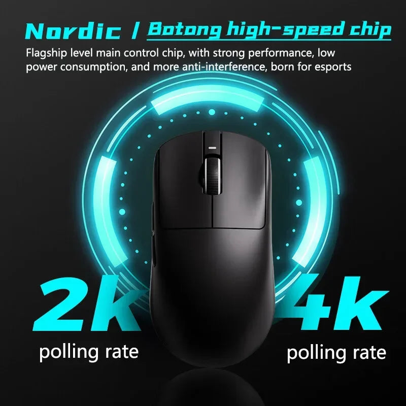 VXE Dragonfly R1 Pro Max Wireless Bluetooth Mouse Lightweight Paw3395 2KHz Intelligent Speed X Low Delay Fps Gaming Mouse Gift