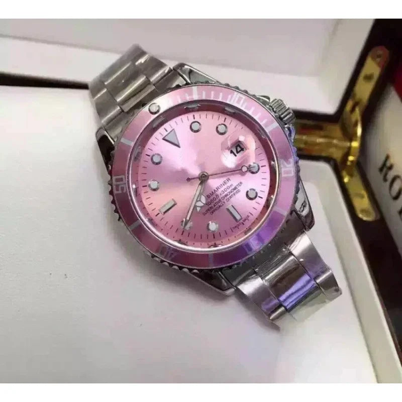 2025 Men Automatic Watch Business Waterproof Mechanical Watches Luxury Stainless Steel Day Date Mens Watch Man Gift AAA+