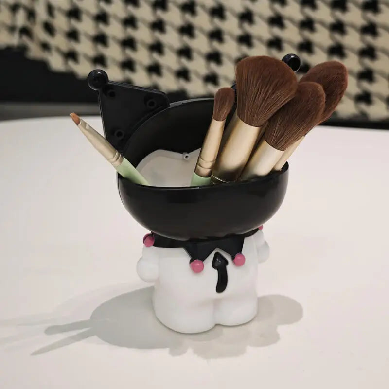 Character-Head Pen Container Trio Desk Organizer — Multicolor | KIMLUD