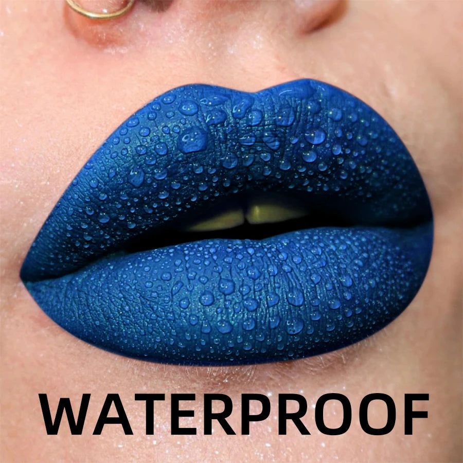 19 Colors Matte Velvet Lip Gloss Waterproof Liquid Lipstick Nude Black Lips Tint Makeup Lip Glaze Cosmetics Red Lip Stain Beauty