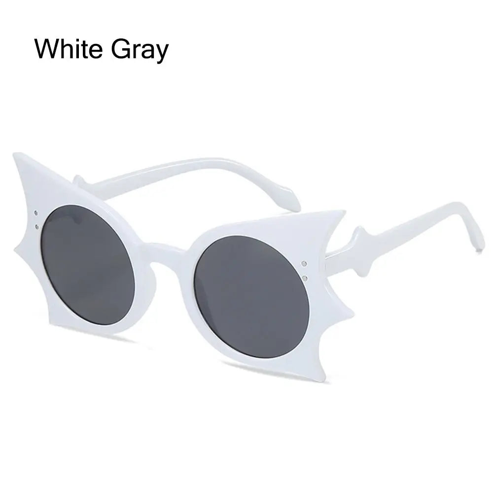Rimless Bat Shaped Sunglasses UV 400 Protection — Multicolor | KIMLUD