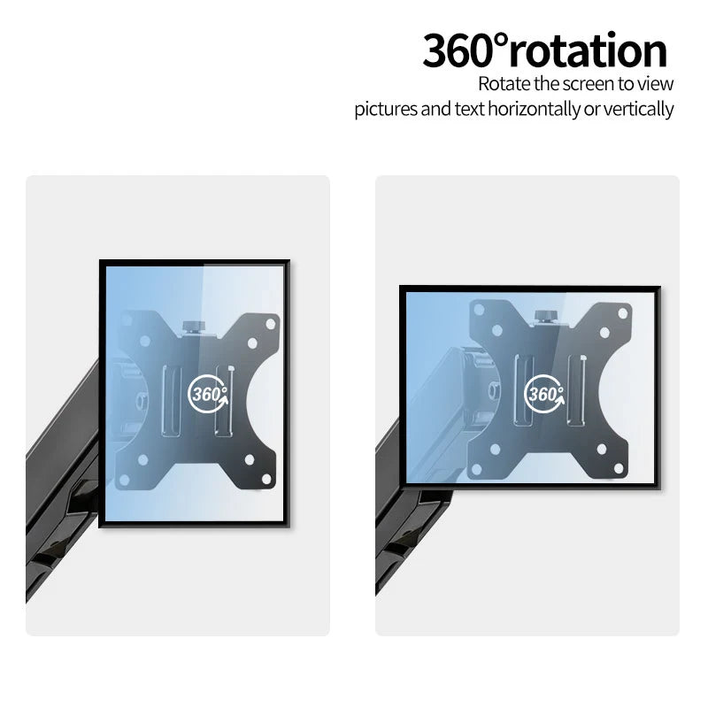 Wall Mount Swivel Tilt Rotation Full Motion Adjustable Articulating for Most 24-45" LED, LCD Monitor Wall Mount VESA 100x100mm