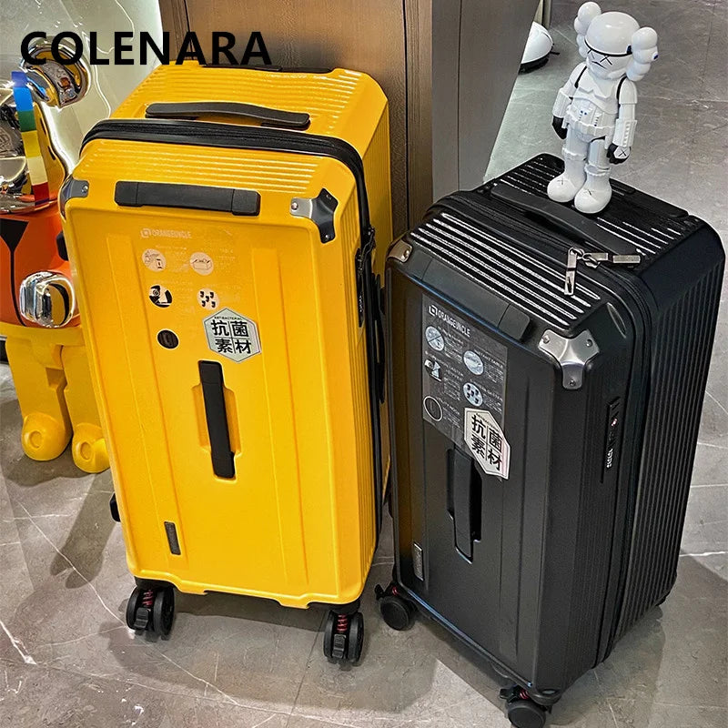 COLENARA  20"22"24"26"28"30"32"34"36"40 Inch Women's Luggage Large Capacity Trolley Case Trolley Style Travel Bag Suitcase