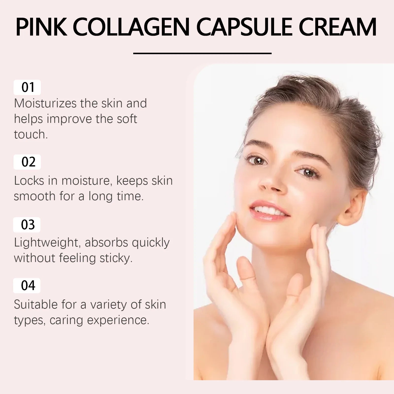 HOYGI Collagen Face Serum High Protein Skin Oil Control Lasting Moisturizing Facial Cream Firming Whitening Skin Care Face Gel