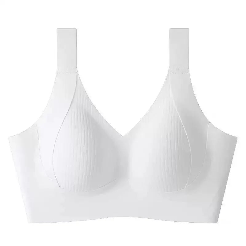 Seamless Bra Plunge Push-Up With Traceless Comfort — Black | KIMLUD