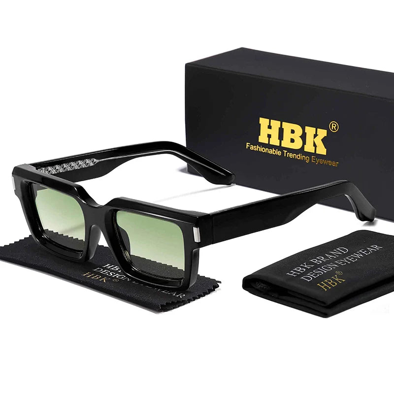 Punk Vintage Square Sunglasses Small Frame — Black | KIMLUD