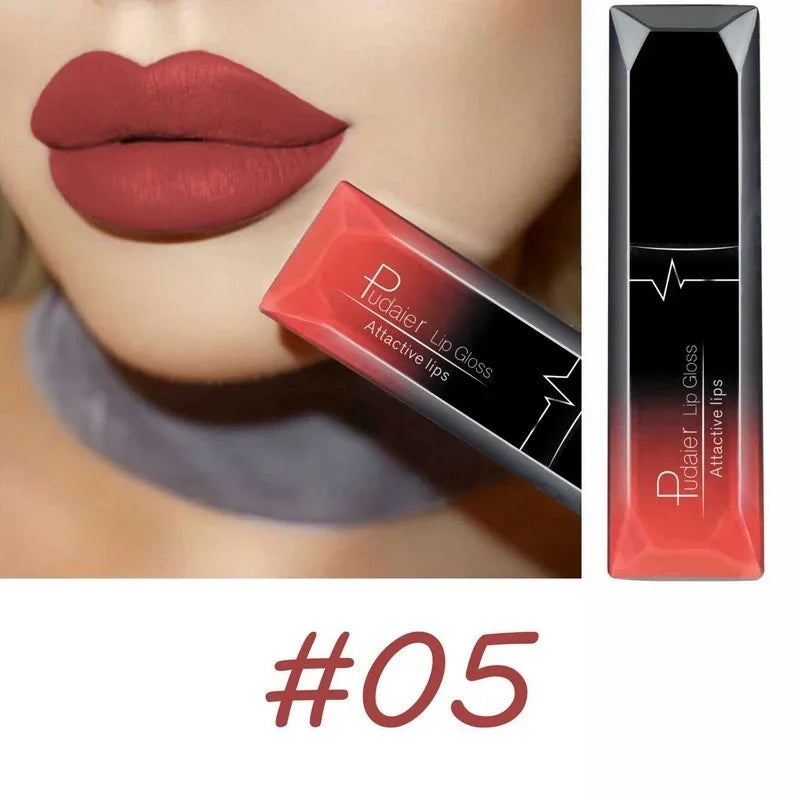 Velvet Matte Liquid Lipstick Waterproof 17 Long Lasting Colors Non Stick Cup Kissproof Smooth Soft Lip Makeup for Girls