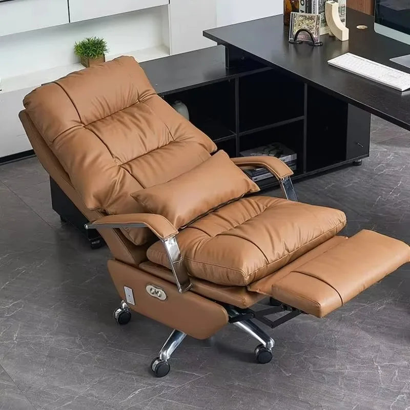 Nordic Ergonomic Office Chair Armrest — Orange | KIMLUD