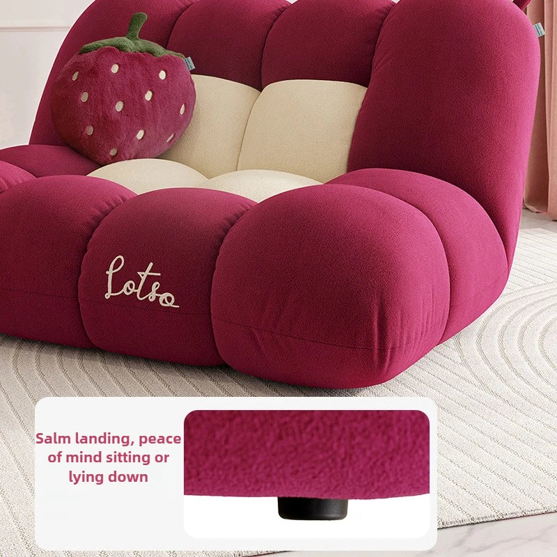 KIMLUD, Modern Minimalist Casual Single Chair, New Design for Reclining and Sleeping, Fabric Single Sofa for Lazy People, KIMLUD Womens Clothes