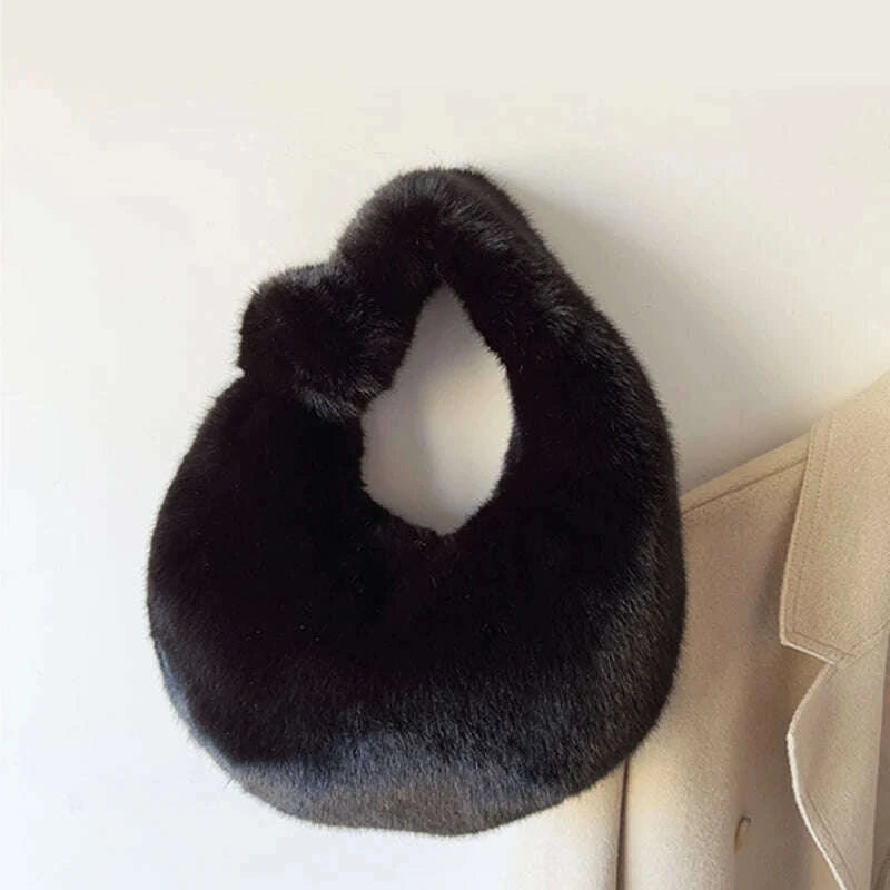 solid-color-plush-dumpling-bag-simple-style-niche-design-faux-fur-handbag-tote-small-womens-underarm-hobo-bagkimludkimlud-35556588